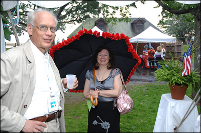 Mike Evers and Barbara Papish at the 2008 Champagne and Culinary Arts Reception.