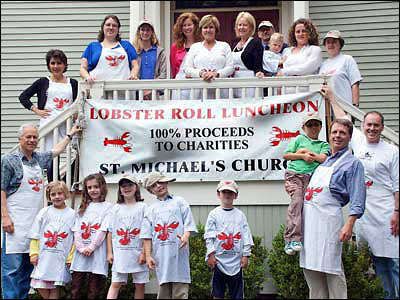 St. Michael's Lobster Roll Luncheon volunteers.