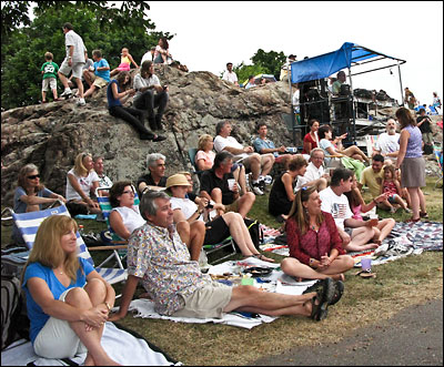 Crocker Park during Performing Arts.