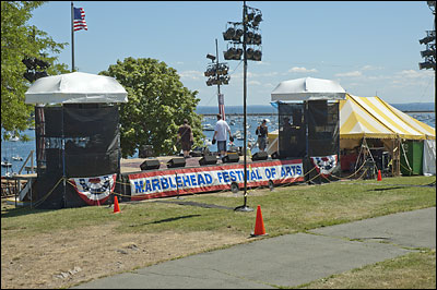 The Crocker Park stage.