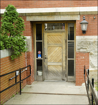 Handicap entrance to Abbot Hall.