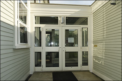 The Pleasant Street entrance to St. michael's Church.
