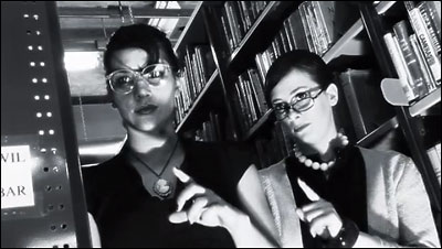 LScene from "Librarian," directed by Donald Ferns.