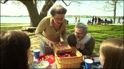 Scene from "Pie Heist".