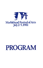 1981 Festival Program cover.