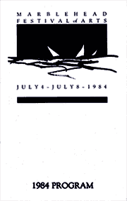 1984 Festival Program cover.