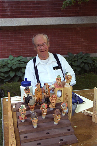 Bob Sinclair at 2003 Wood Carving Workshop.