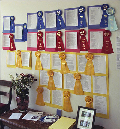 Writers'World Award ribbons.