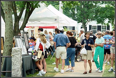 Artisans' Marketplace during Festival 2002.