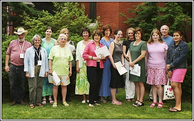 Photo of Writers' World winners, 2004.