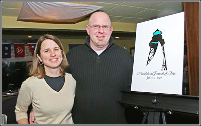Steve Webster with his winning logo design.
