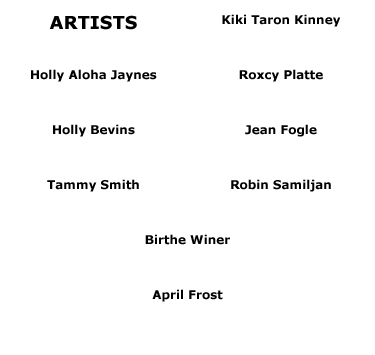 Art Auction plate artists.