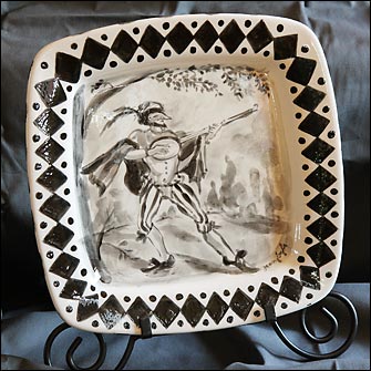 Art Auction plate by Jean Fogle.