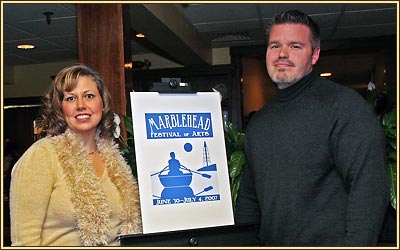 Matt Byers with his winning logo design.