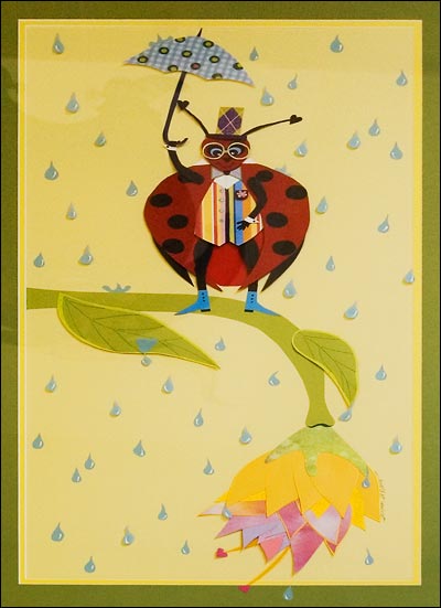 "Howard Enjoying the rain," by Shannon St. Pierre.