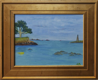 "Front Street Harbor View" by Julie Arvedlund.