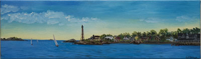 "Marblehead Panorama" by Sheila Farren Billings.