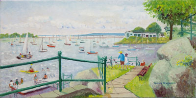 "Town Float at Crocker" by Nancy Ferguson.