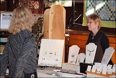 Pam Duncan at 2011 Artisans' Holiday Marketplace.