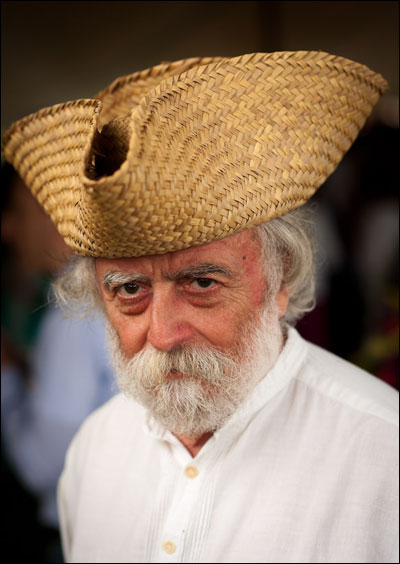Hat contestant at the Champagne & Culinary Arts Reception.