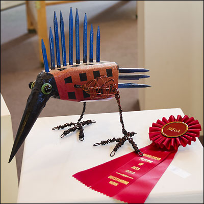 Sculpture Exhibit People's Choice award winner.