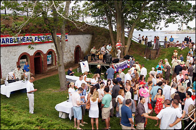 Champagne & Culinary Arts Reception at Fort Sewall.