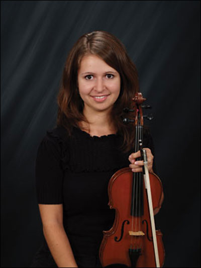Ashley Offret of the Salem String Quartet.